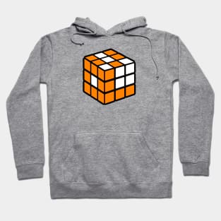 Orange And White Rubik's - 1 Hoodie